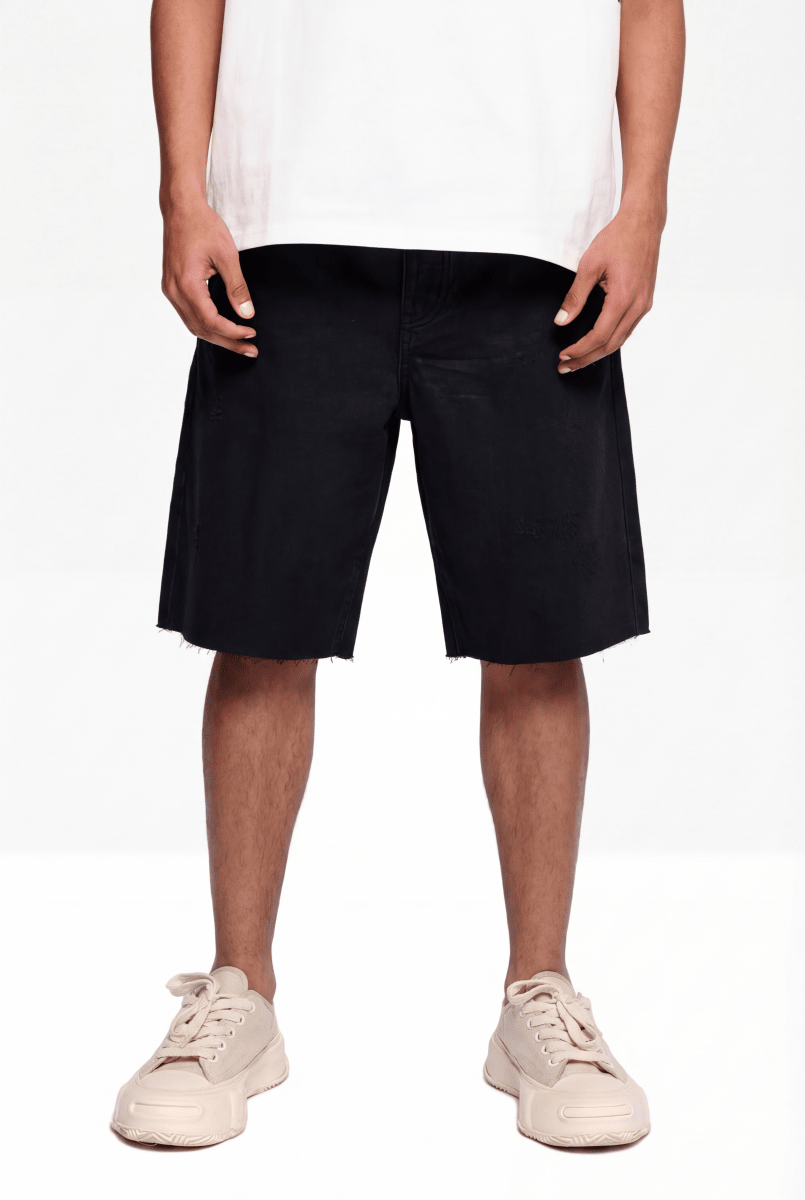 Nitro Black Waxed Jorts - Valabasas