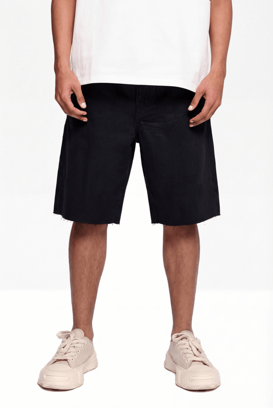 Nitro Black Waxed Jorts - Valabasas