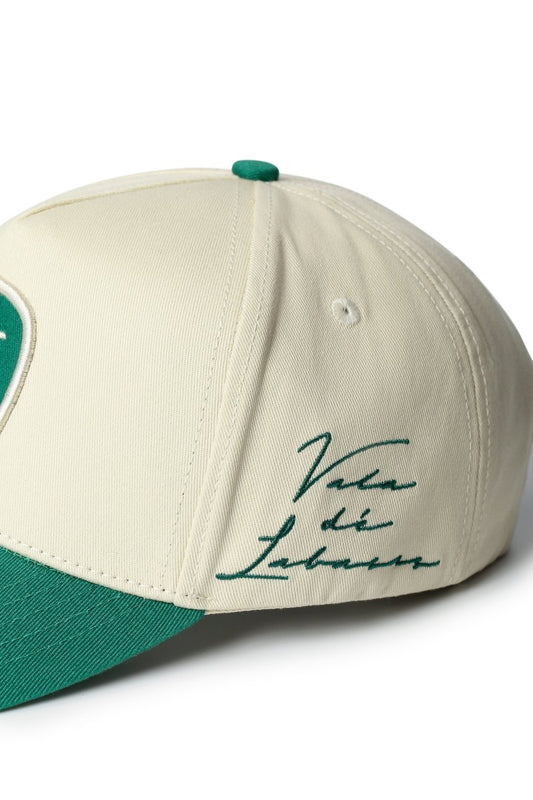 Nobeless Trucker Hat – Off White / Green - Valabasas