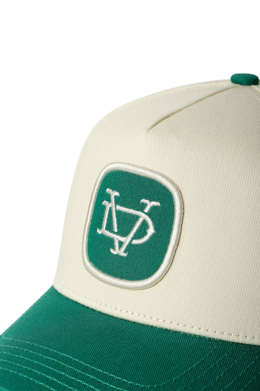 Nobeless Trucker Hat – Off White / Green - Valabasas