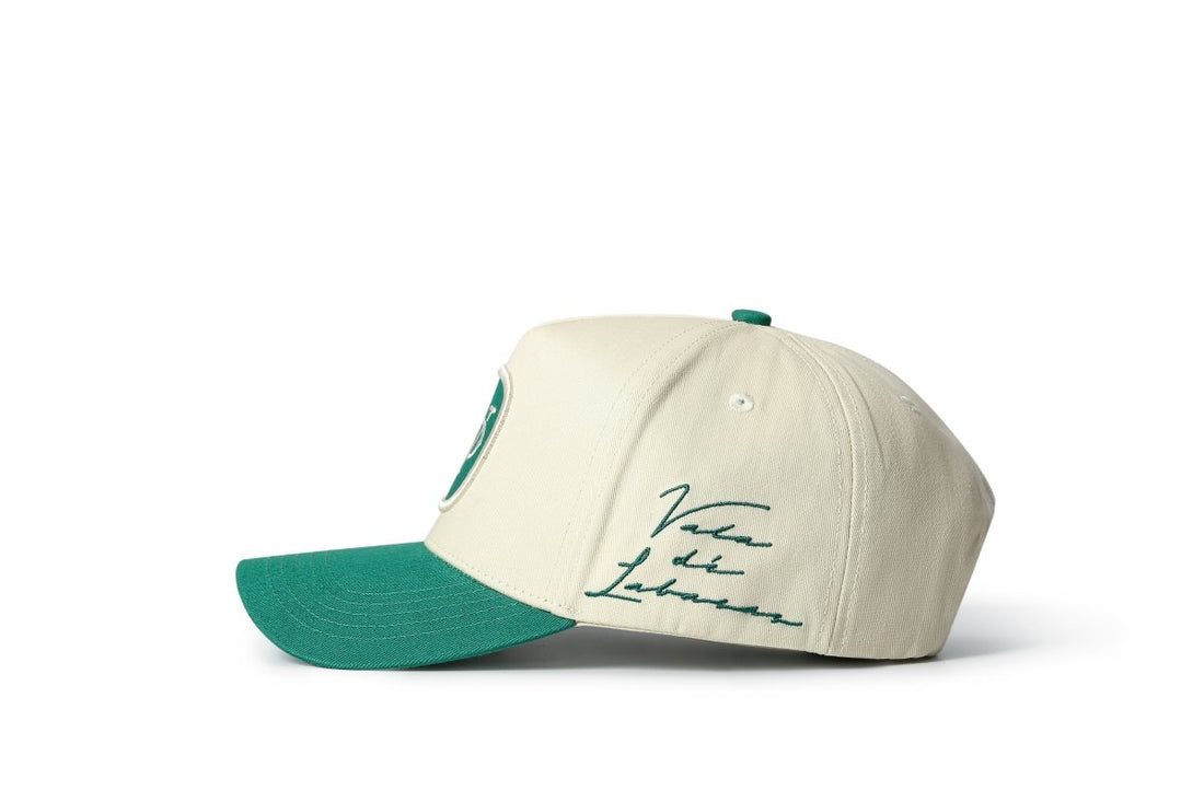 Nobeless Trucker Hat – Off White / Green - Valabasas