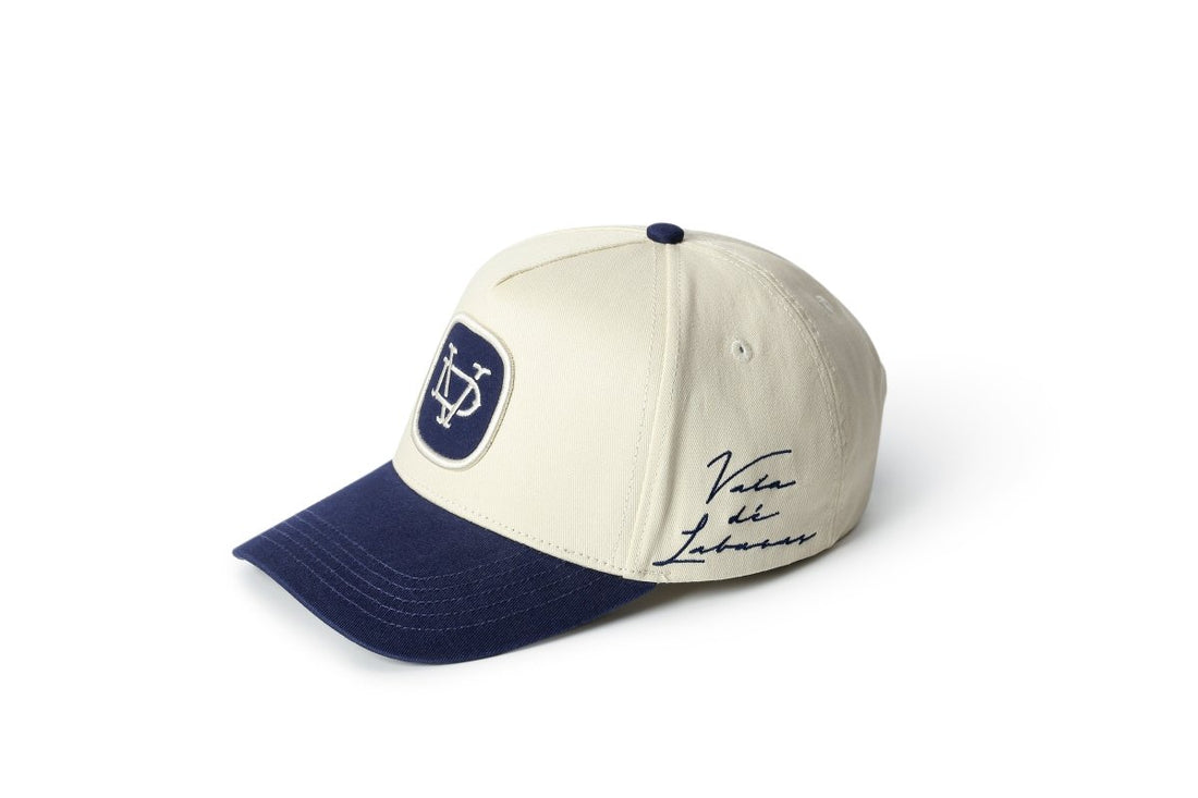 Nobeless Trucker Hat – Off White / Navy - Valabasas