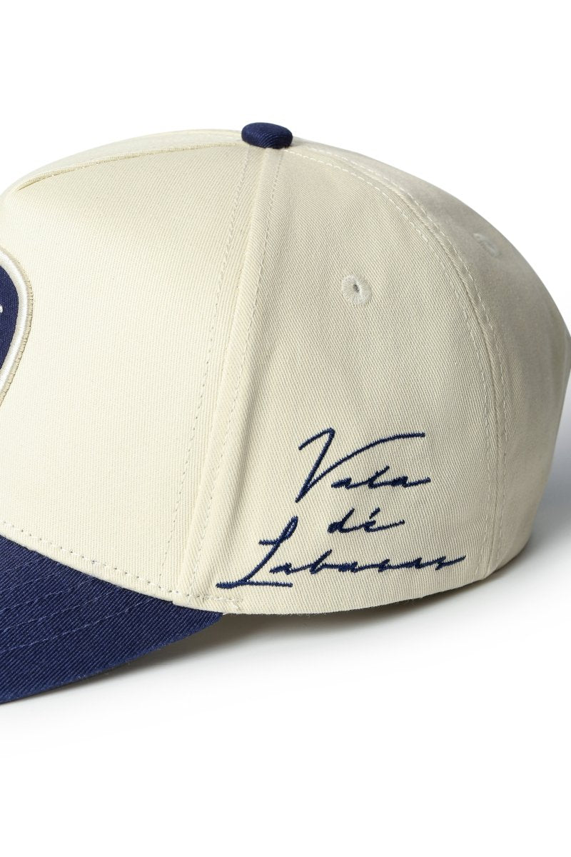 Nobeless Trucker Hat – Off White / Navy - Valabasas