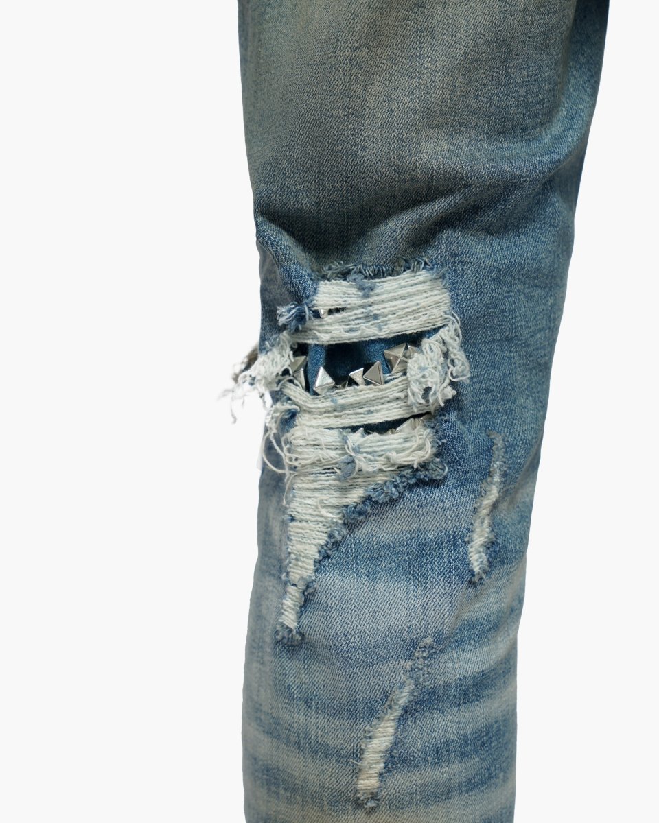 Nobleton Medium Dirty Blue Skinny Jeans - Valabasas