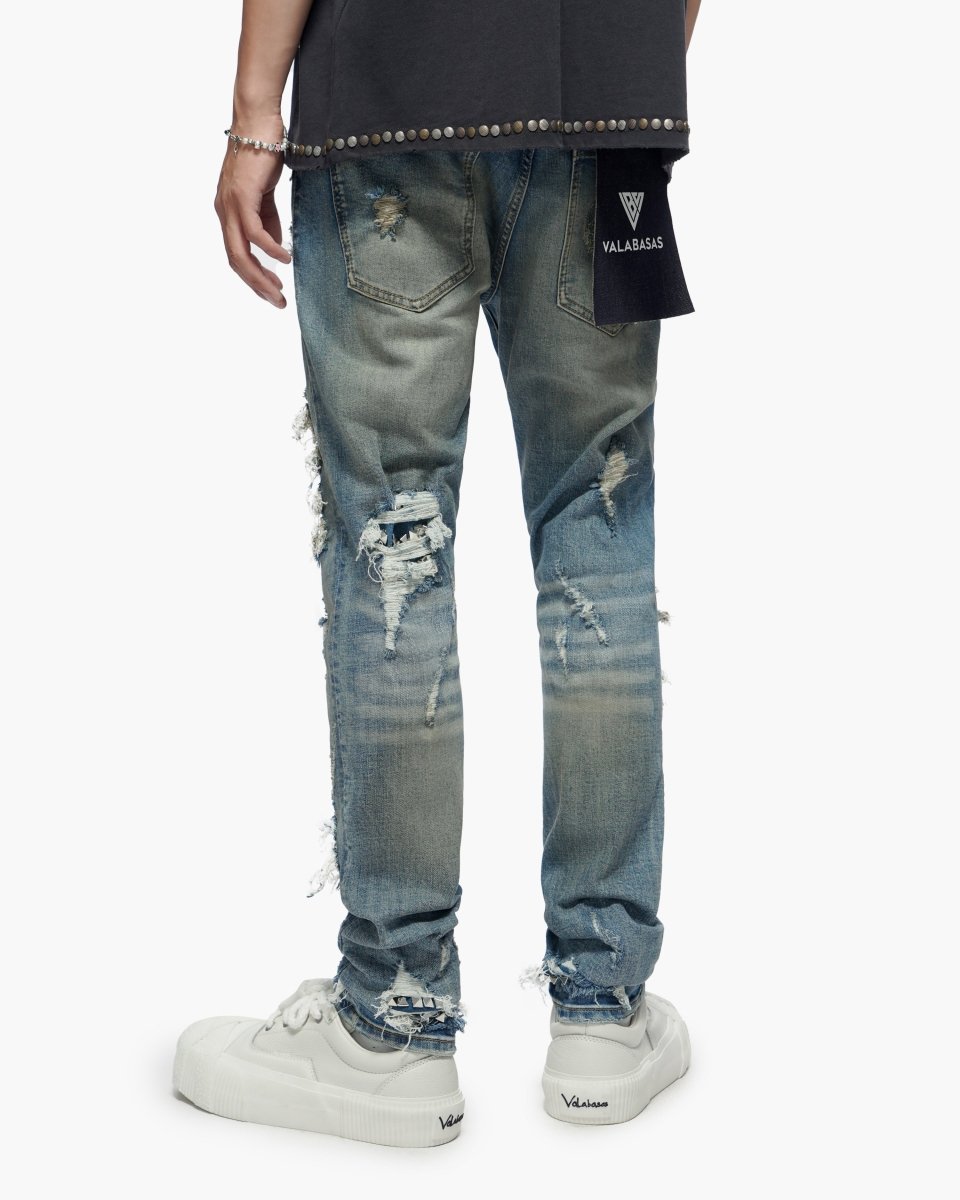 Nobleton Medium Dirty Blue Skinny Jeans - Valabasas