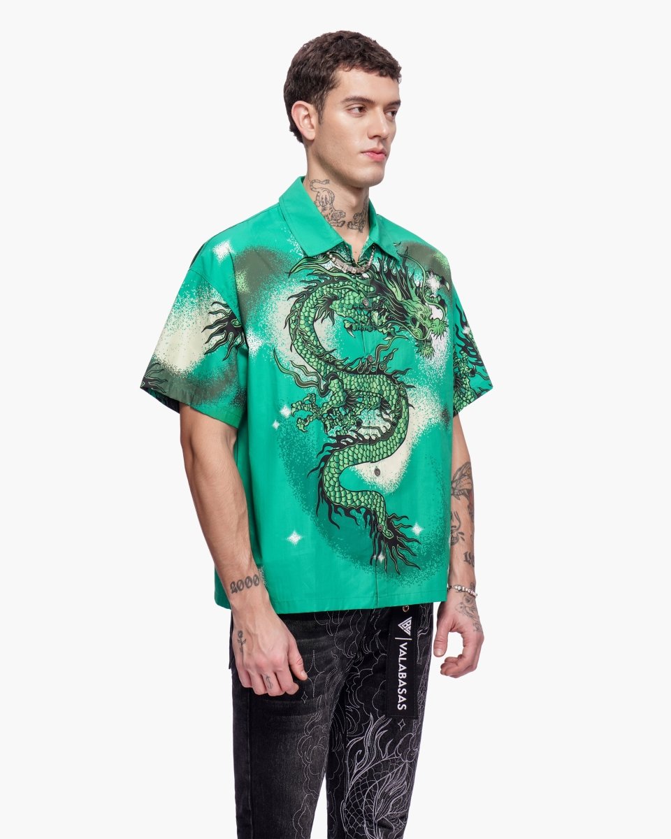 Noriku Button Down Green - Valabasas