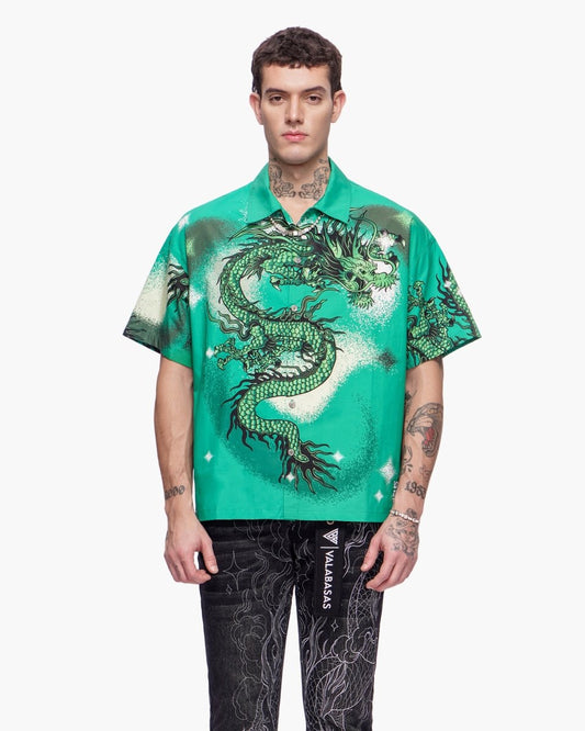 Noriku Button Down Green - Valabasas