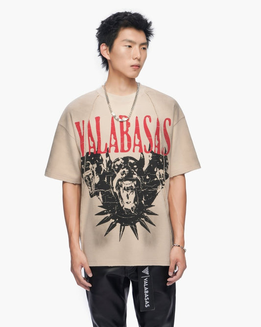 Not For Resale Vintage Cream Thermal Tee - Valabasas