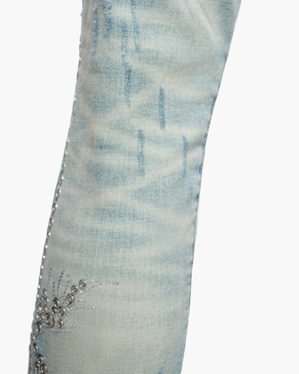 Oakmont Light Blue Wash Stacked Jeans - Valabasas