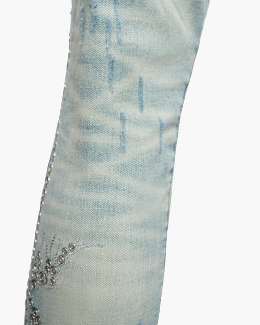 Oakmont Light Blue Wash Stacked Jeans - Valabasas
