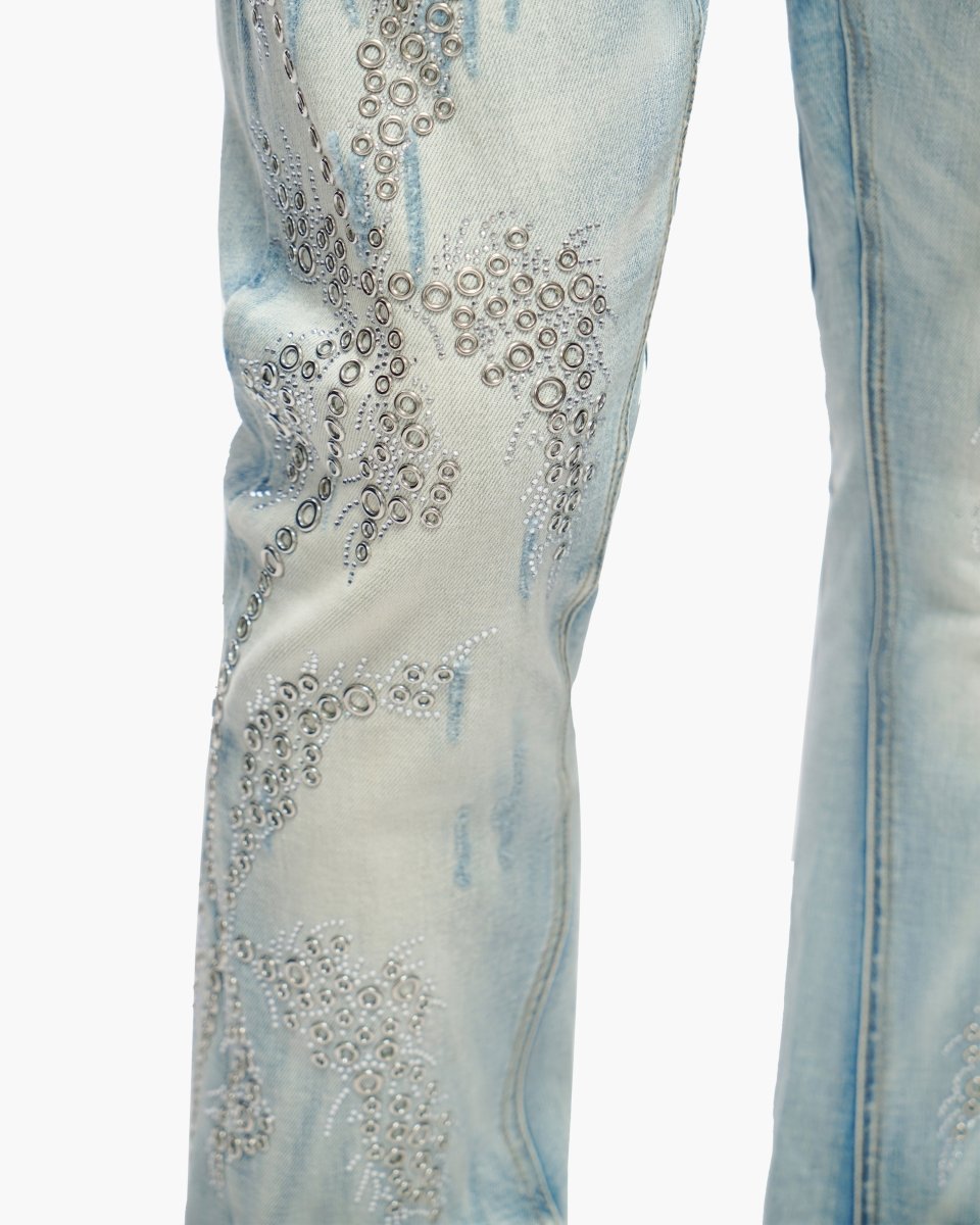Oakmont Light Blue Wash Stacked Jeans - Valabasas