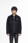Offset Black Mohair Jacket