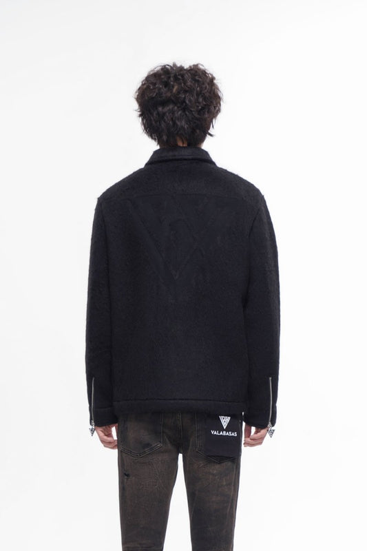 Offset Black Mohair Jacket - Valabasas