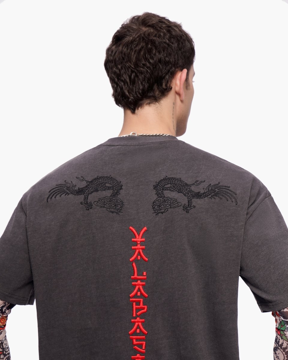 Okiri Long Sleeve Charcoal - Valabasas