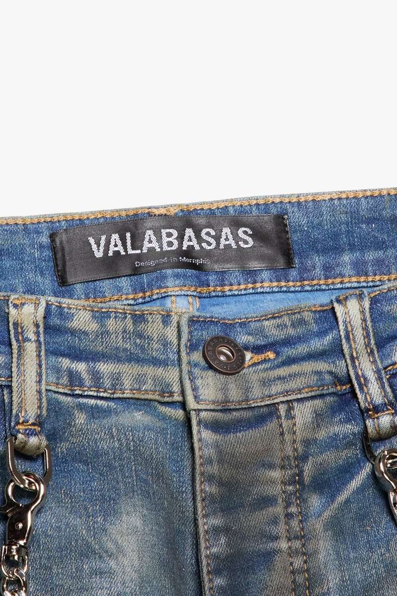 "ONYX" STACKED FLARE DIRTY WASH - Valabasas