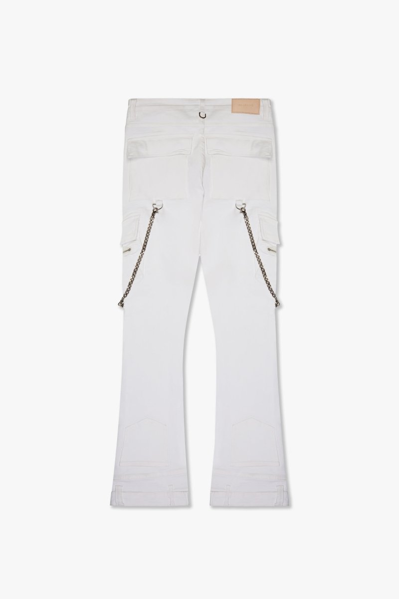 "ONYX" STACKED FLARE WHITE - Valabasas