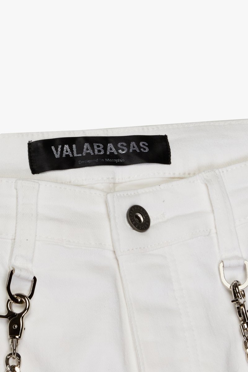 "ONYX" STACKED FLARE WHITE - Valabasas