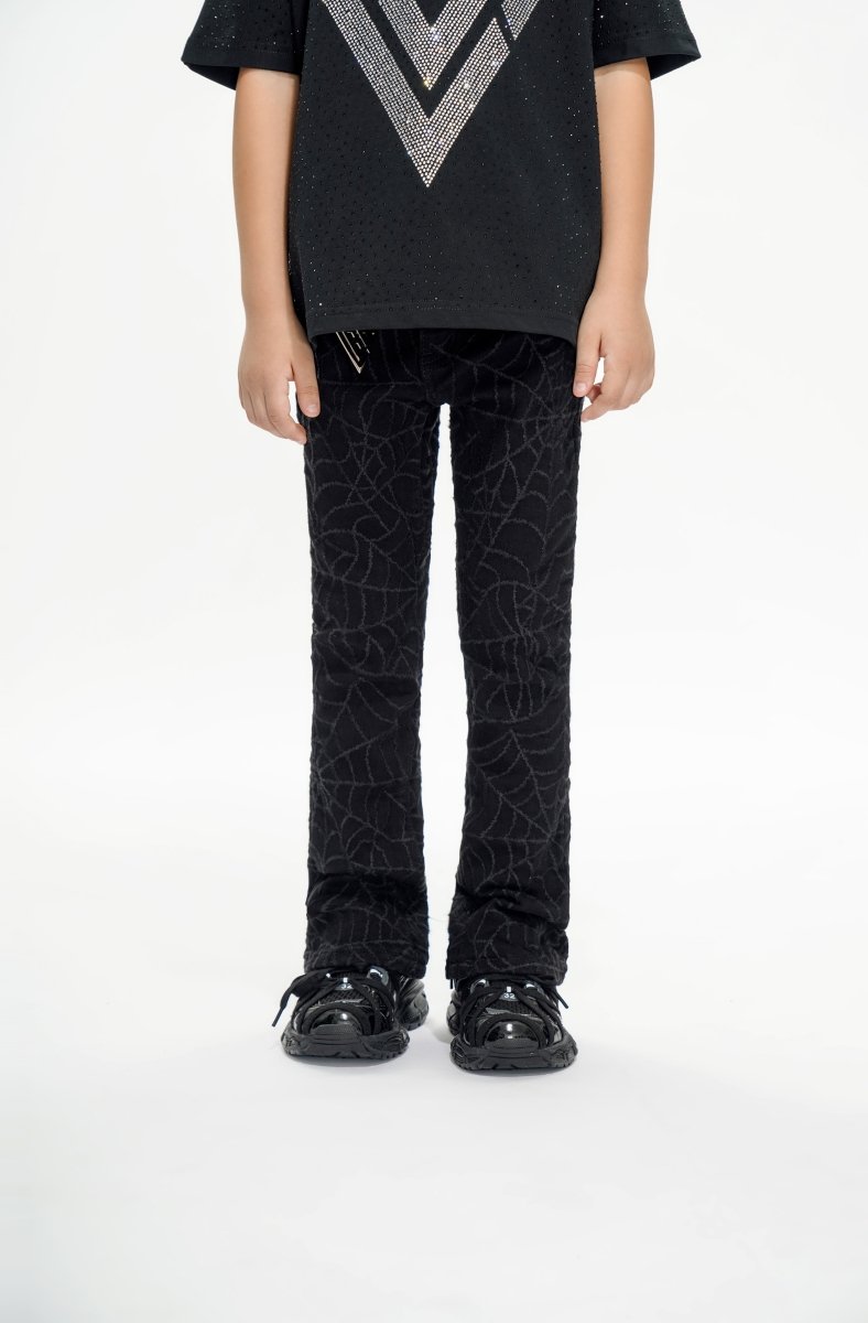 Operator Kids Black Stacked Jeans - Valabasas