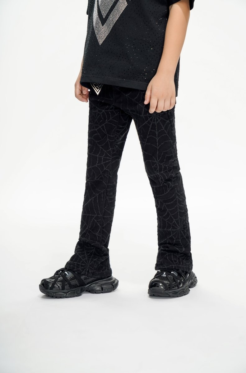 Operator Kids Black Stacked Jeans - Valabasas
