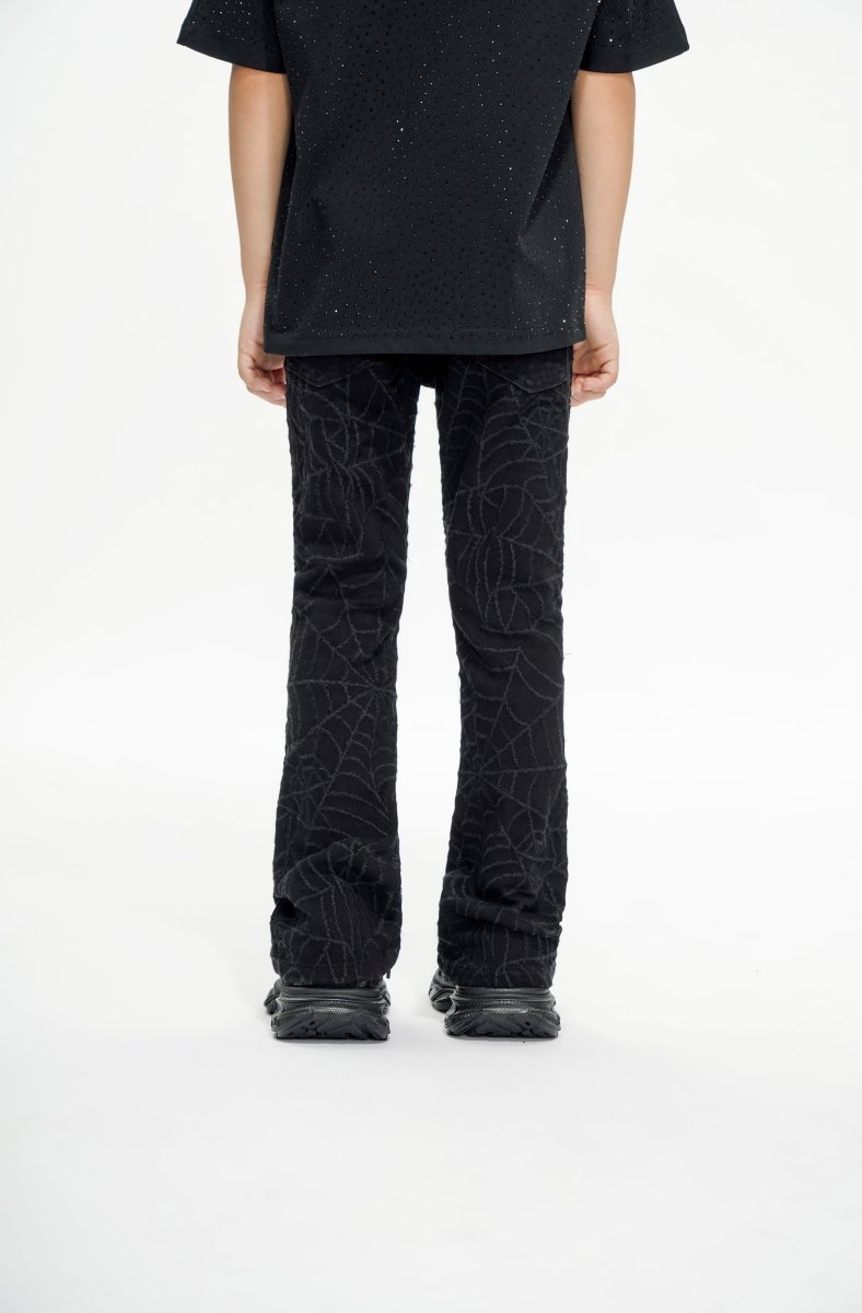 Operator Kids Black Stacked Jeans - Valabasas