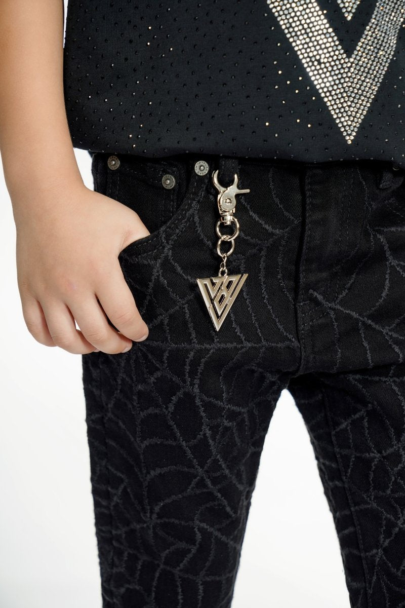 Operator Kids Black Stacked Jeans - Valabasas