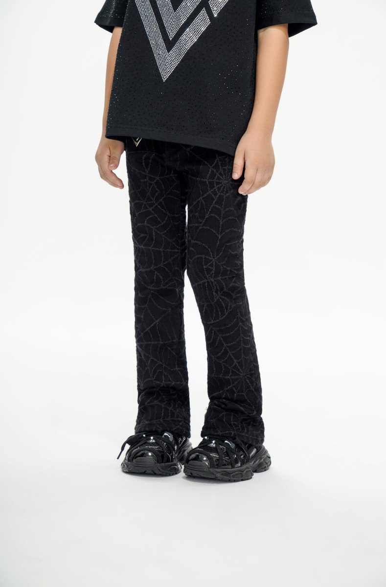 Operator Kids Black Stacked Jeans - Valabasas