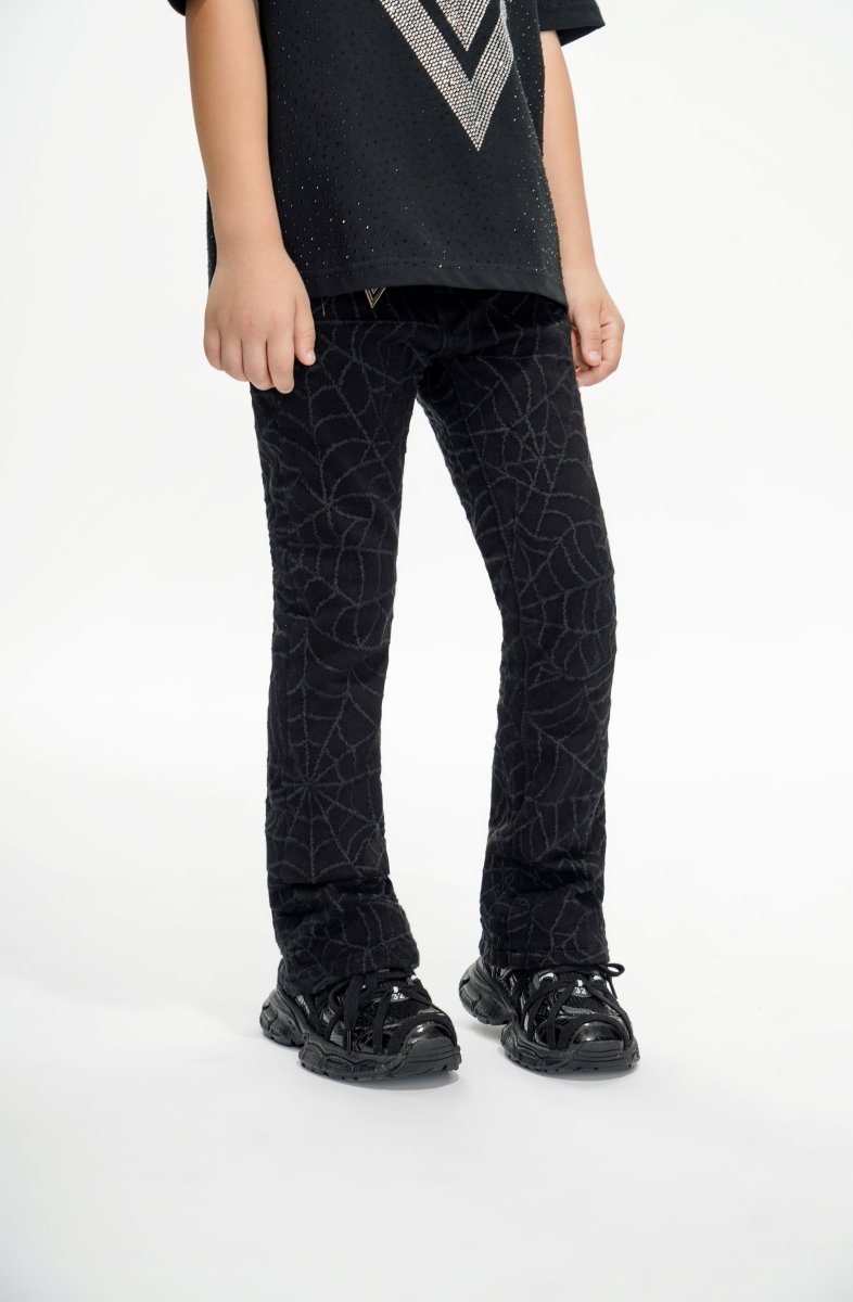 Operator Kids Black Stacked Jeans - Valabasas