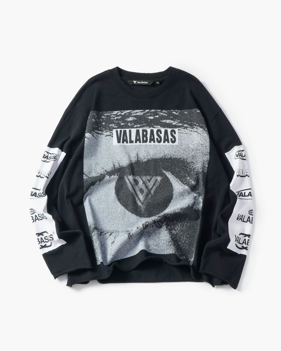 Optic Nerve Vintage Black Long Sleeve Tee - Valabasas