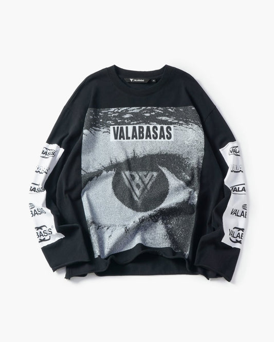 Optic Nerve Vintage Black Long Sleeve Tee - Valabasas
