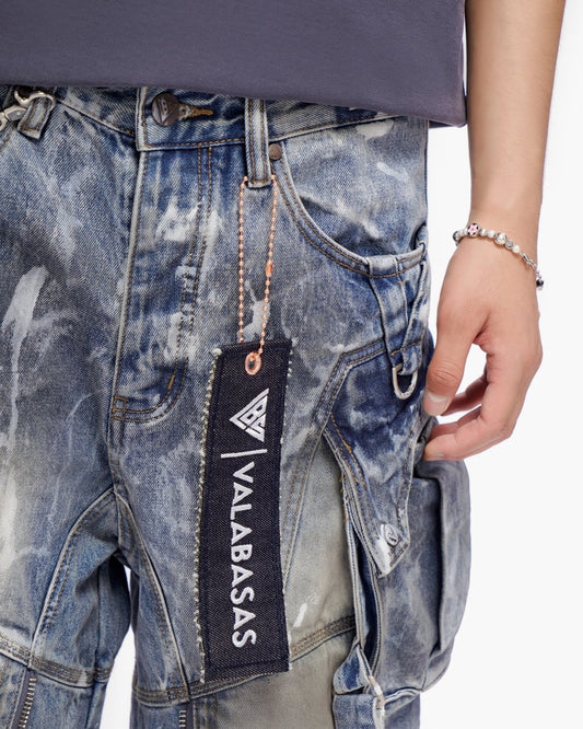 Osama Jorts Dirty Blue Wash - Valabasas