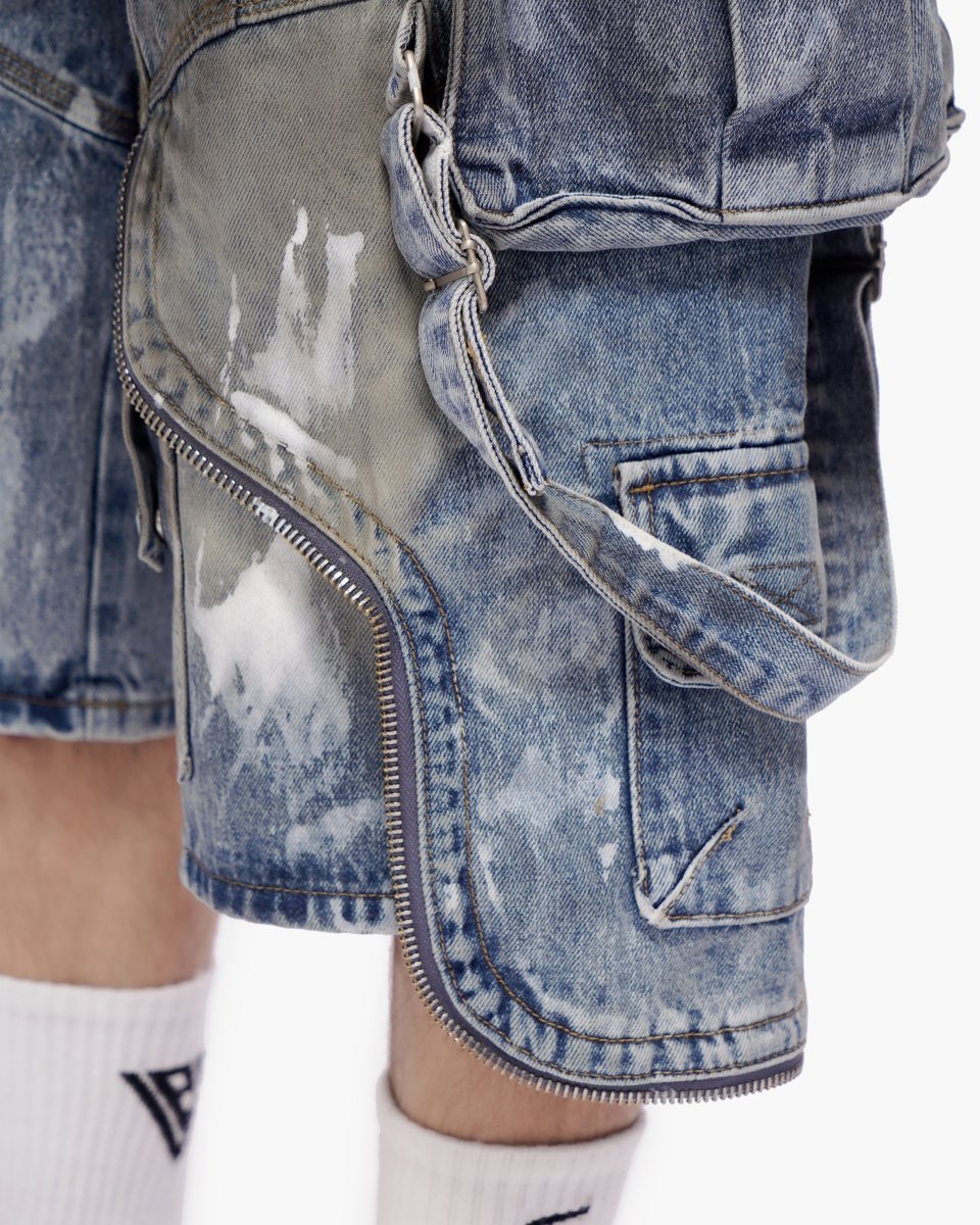 Osama Jorts Dirty Blue Wash - Valabasas