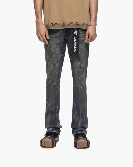 Outlawed Stacked Dirty Dark Blue - Valabasas