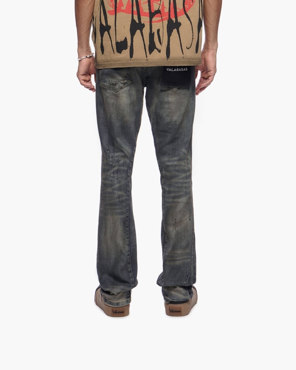 Outlawed Stacked Dirty Dark Blue - Valabasas