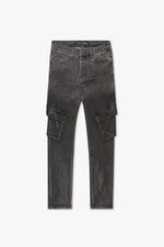 Jean skinny « PACIFIC » gris clair/noir