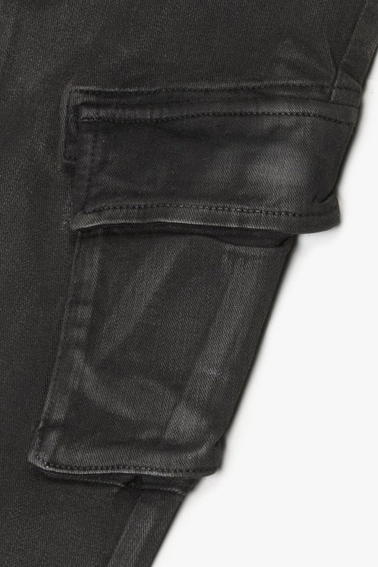 "PACIFIC" SKINNY JEAN LT GREY/BLACK - Valabasas
