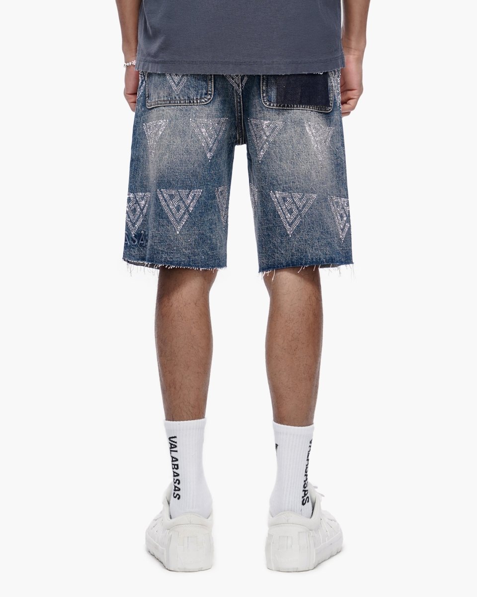 Palace Dark Blue Wash Shorts – Valabasas