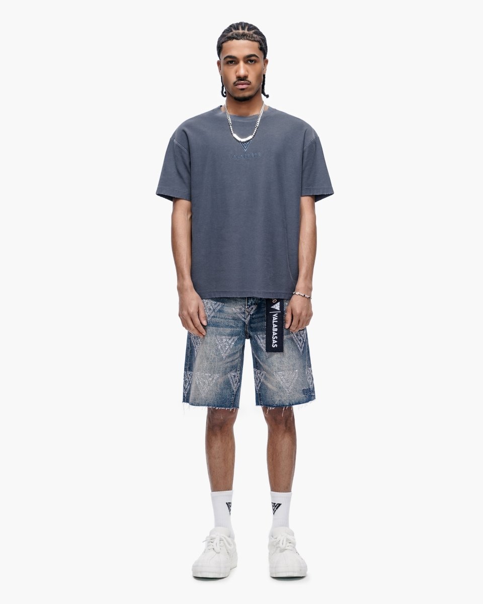Palace Dark Blue Wash Shorts – Valabasas