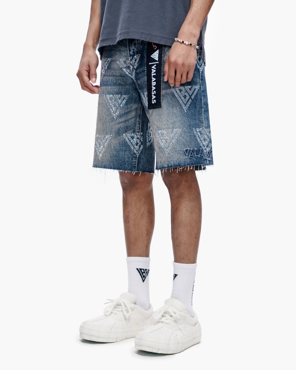 Palace Dark Blue Wash Shorts – Valabasas