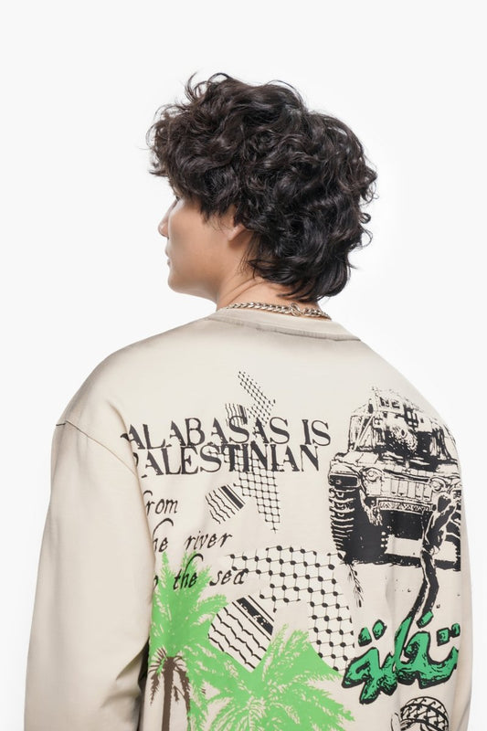 Pali Long Sleeve Tee White - Valabasas