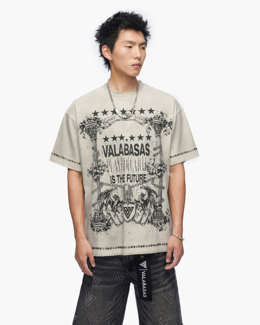 Parchment Tee Vintage Light Grey - Valabasas