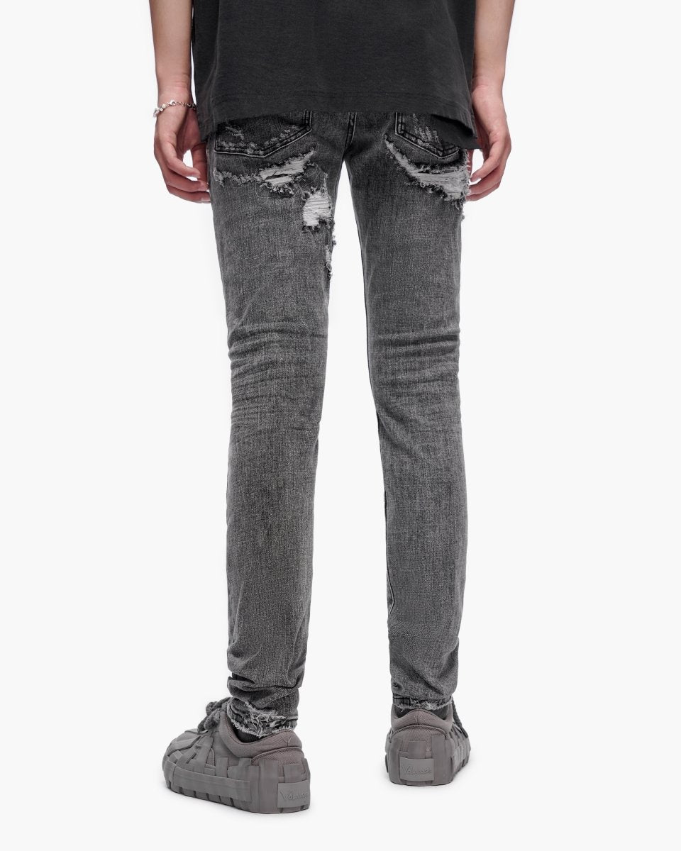Paste Grey Washed Skinny Jeans - Valabasas