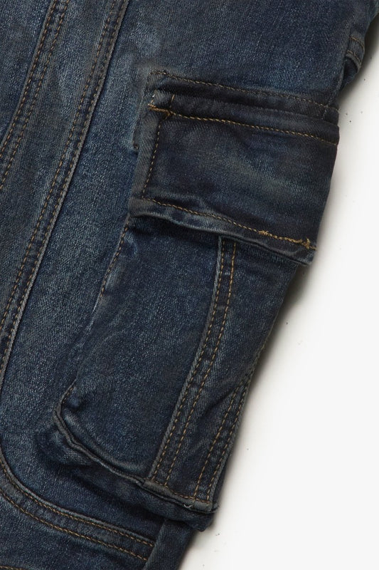 Patch Fade Baggy Dark Blue - Valabasas