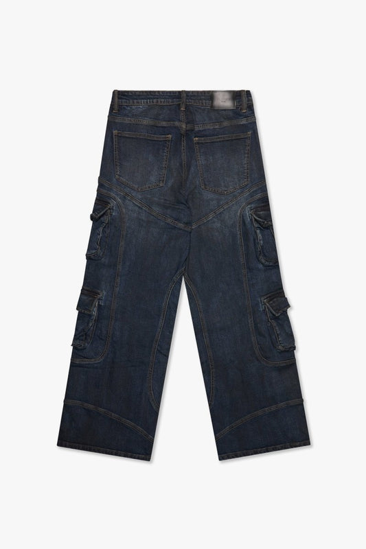 Patch Fade Baggy Dark Blue - Valabasas