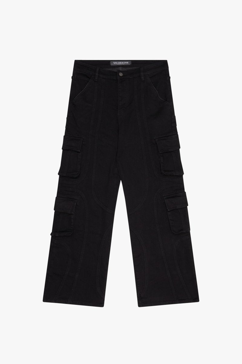 PatchFade Black Baggy Jeans - Valabasas