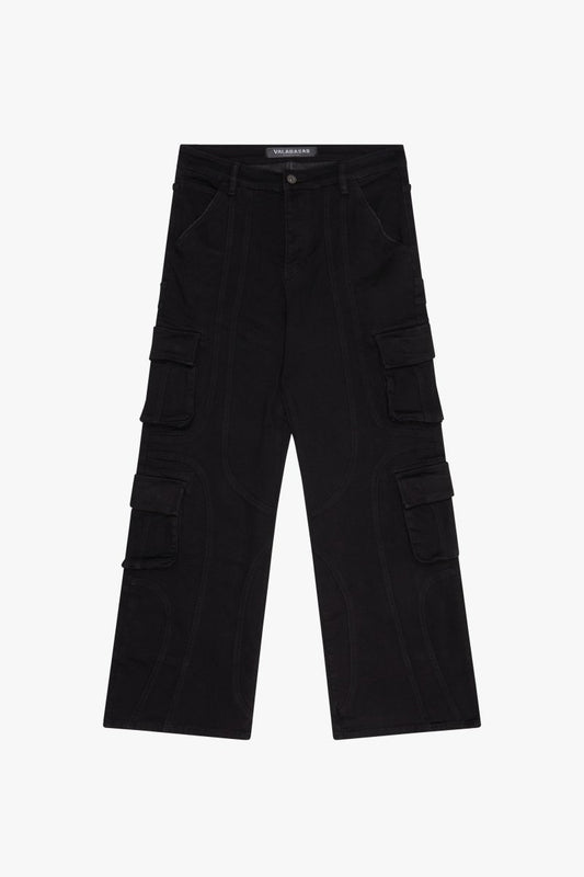 PatchFade Black Baggy Jeans - Valabasas