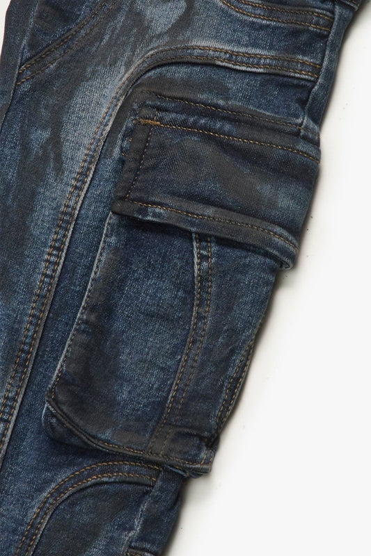 Patchfade Dark Blue Skinny - Valabasas