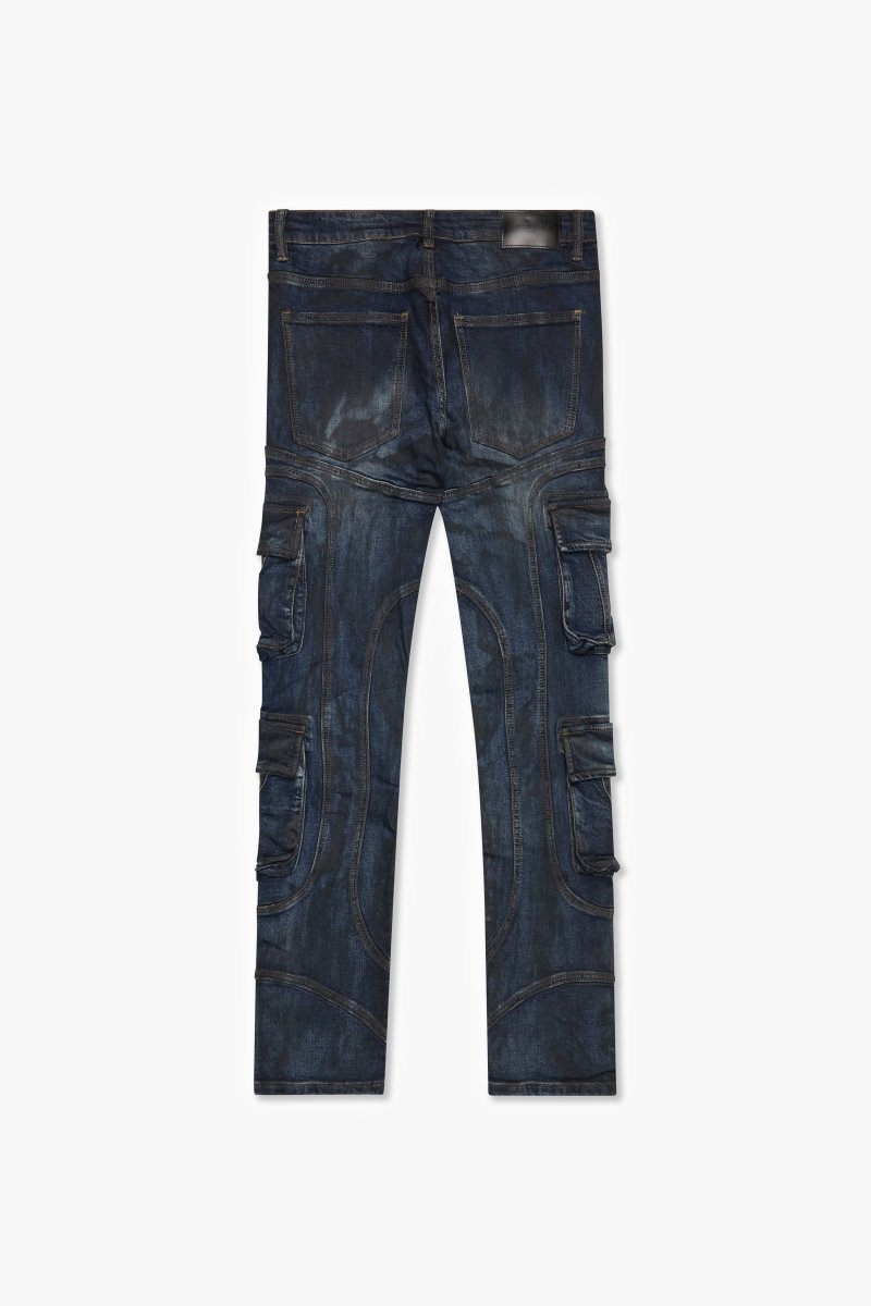 Patchfade Dark Blue Skinny - Valabasas