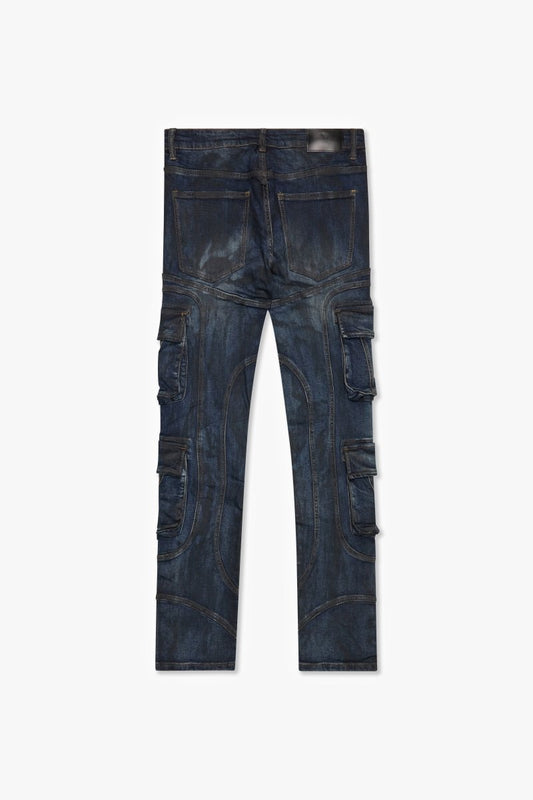 Patchfade Dark Blue Skinny - Valabasas