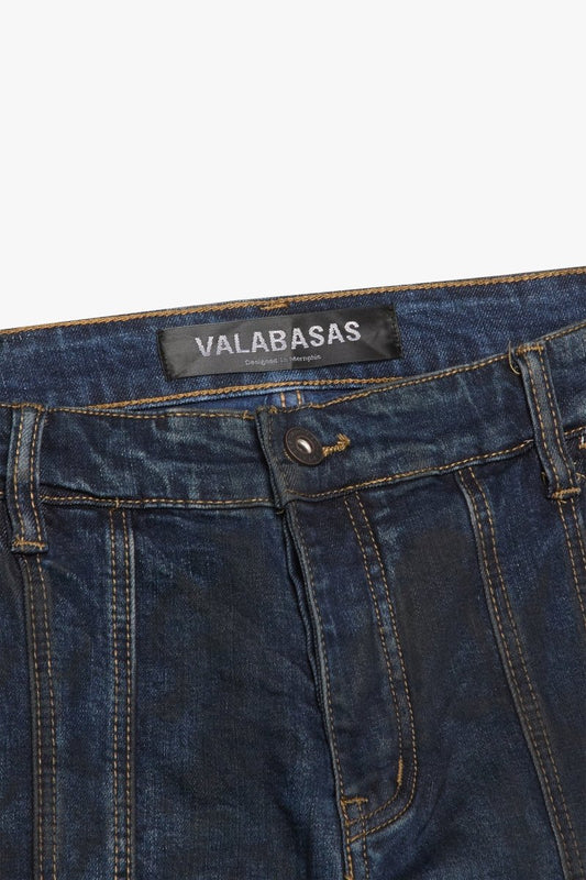 Patchfade Dark Blue Skinny - Valabasas