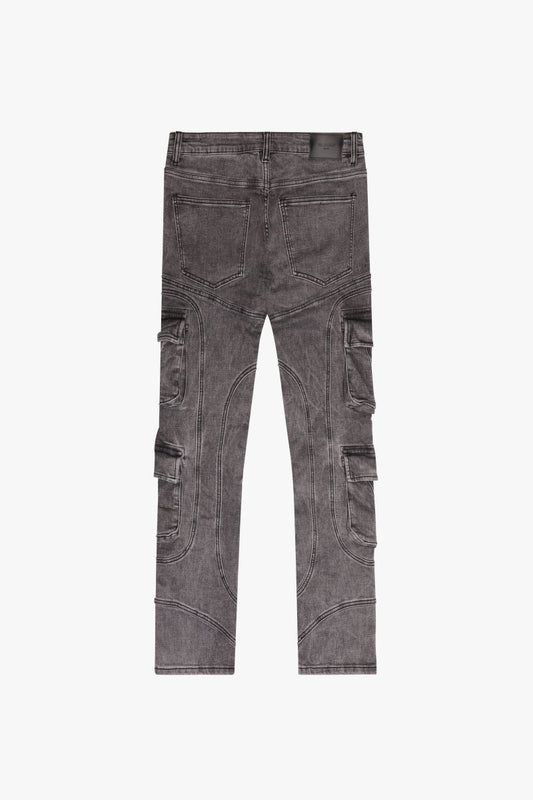 Patchfade Skinny Jean Grey - Valabasas